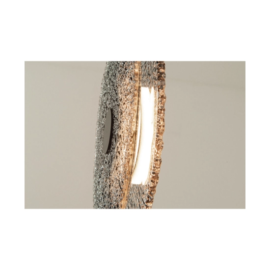 23072 PENDANT LED LIGHT 8W 3000K METAL-GLASS, BLACK-SMOKED GREY Zambelis Lights